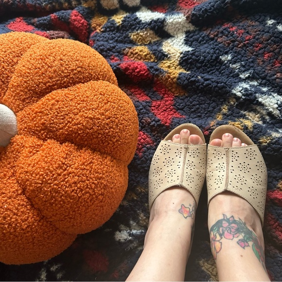 Clarks Leather Tan Artisan Wedges Espadrilles- 🎁GIFT WITH EVERY PURCHASE - Picture 6 of 9